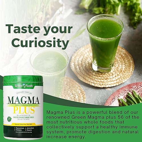 Miniatura 7 de Green Foods Magma Plus Organic Superfood - Mezcla de bebida en polvo, 10.6 onzas con llavero multiusos Bonus Worlwidenutrition