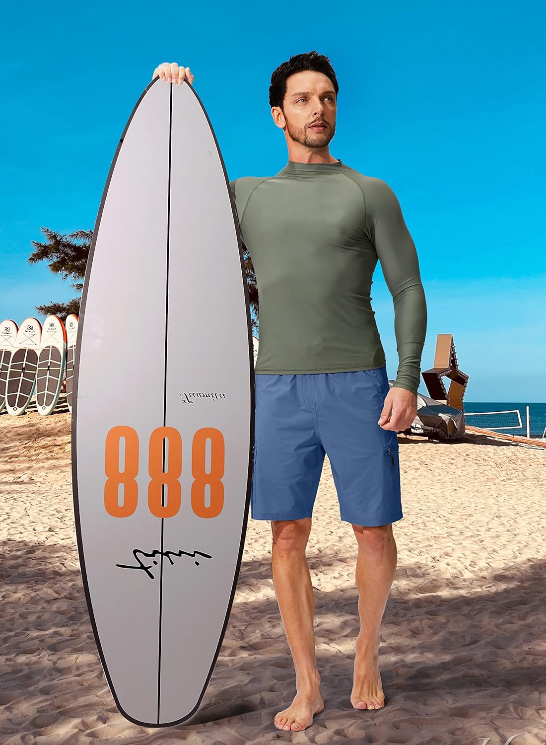 Kayrth Men's Swim Trunks Quick Dry Board Shorts with 5 Pockets Swimsuit Swimwear for Men - No Mesh Liner - Image 3