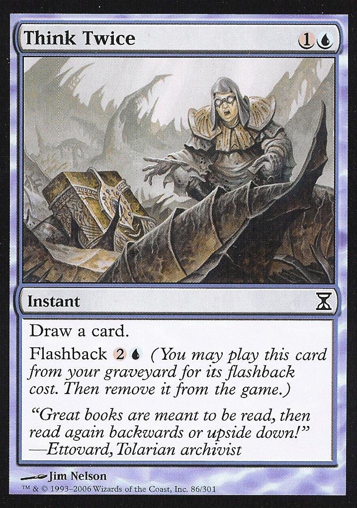 Amazon.com: Magic: the Gathering - Think Twice - Time Spiral