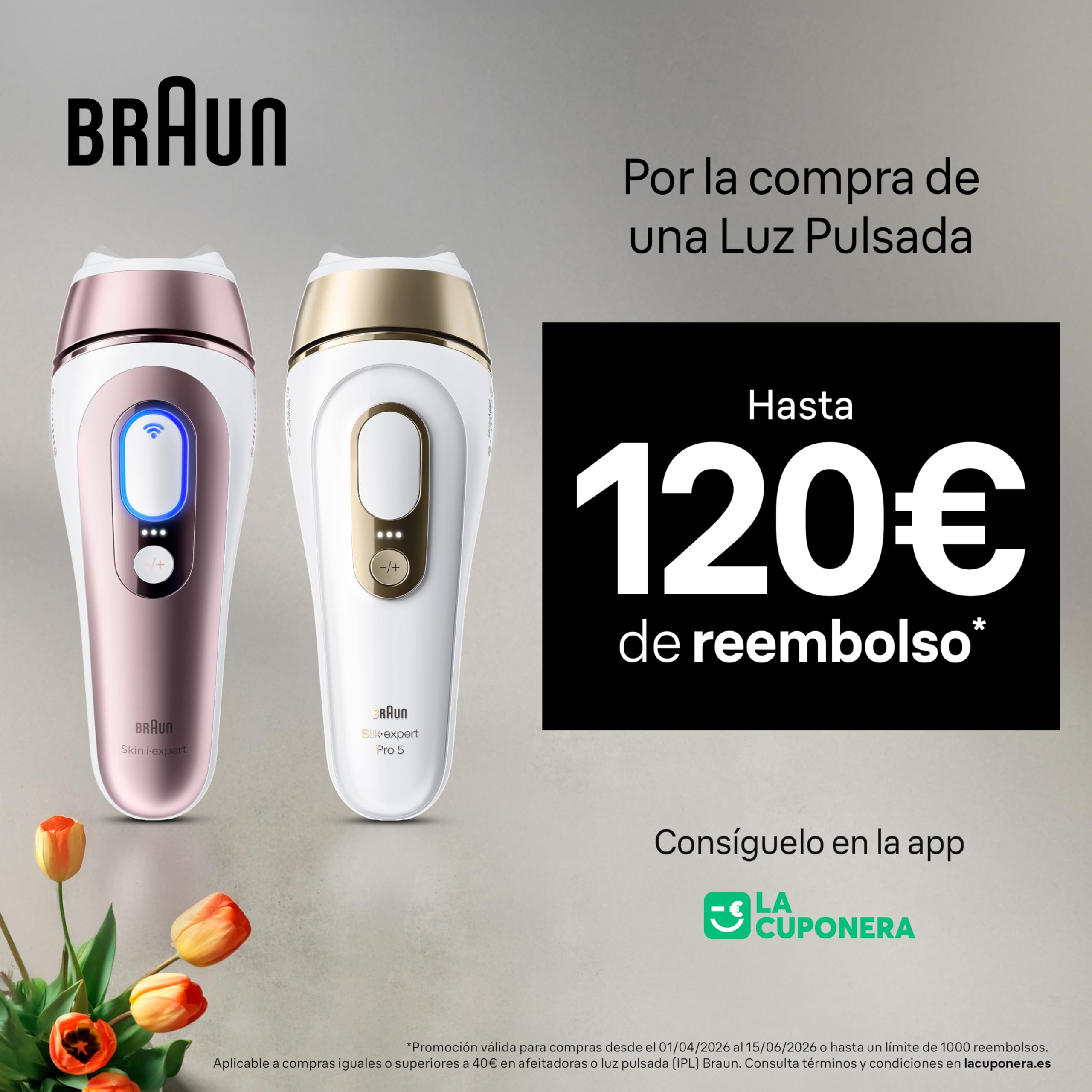 Braun Depiladora Luz Pulsada Smart IPL Skin i·expert, Depiladora Laser con 4 Cabezales, Neceser, Mini Depiladora Facial Y Maquinilla Venus, Depilación Láser en Casa, PL7442, Blanco/Bronce - 2