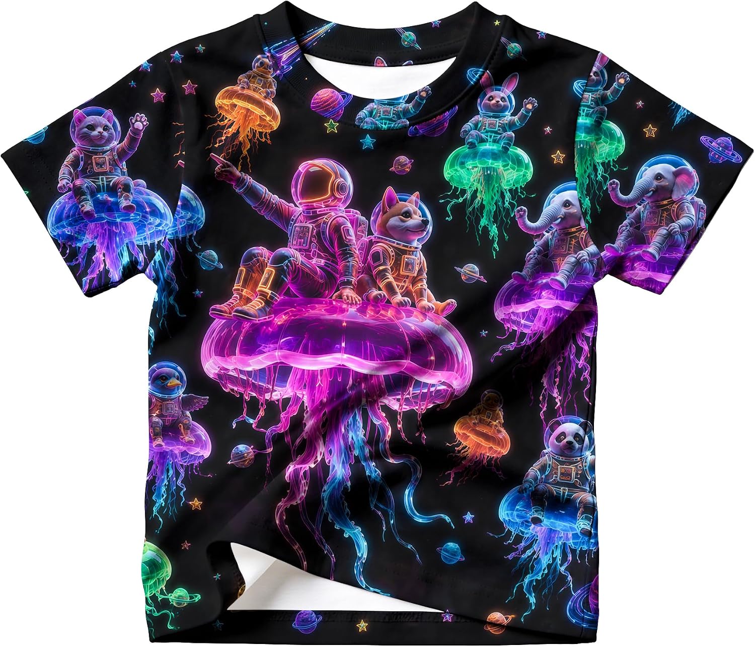 3D Graphic T-Shirt for Boys Girls Kids Cool Shirts 4-16 Years