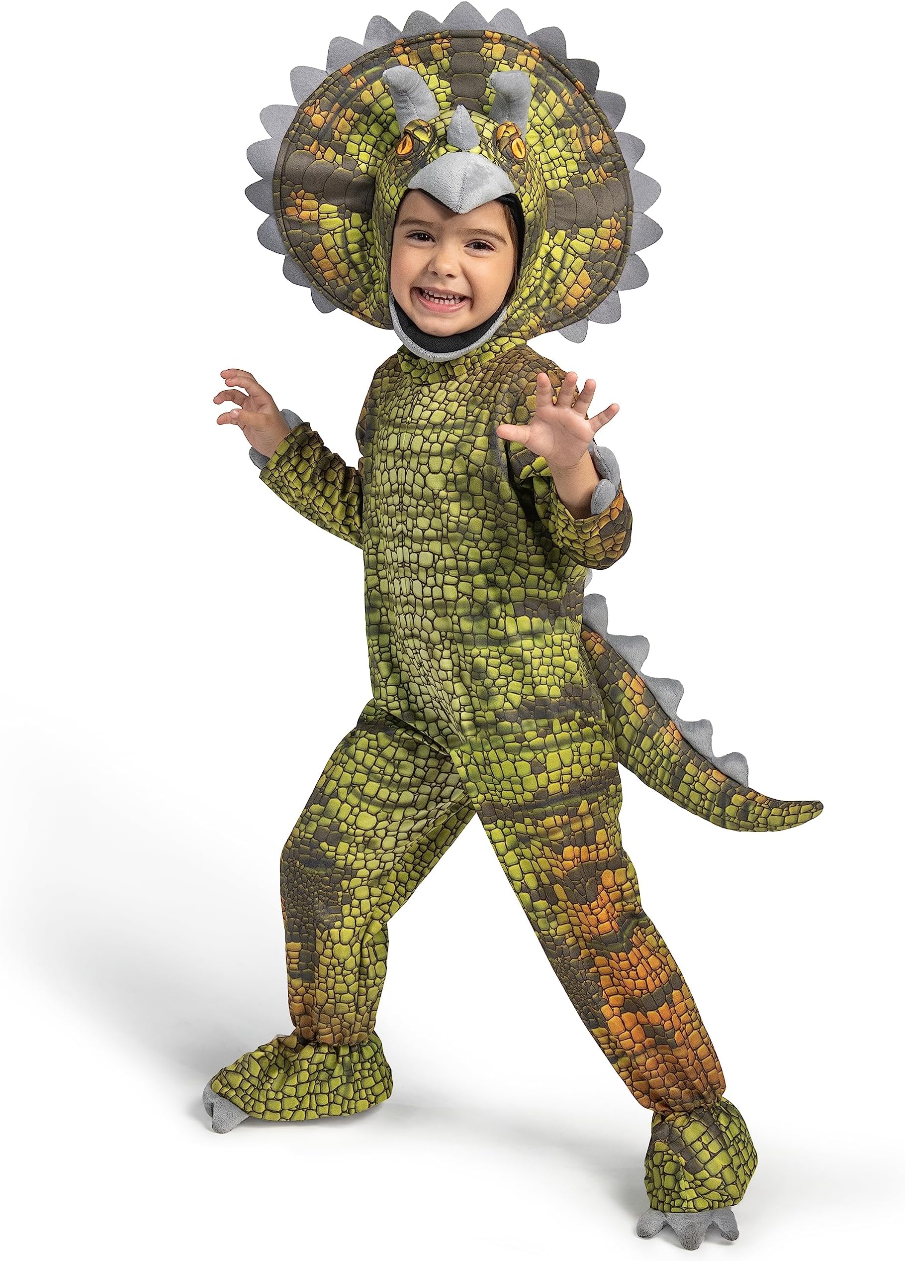 Halloween Dinosaur Costume Kids, Triceratops Costume for Baby Toddler Boy Dress Up Cosplay Party