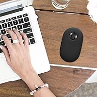 Vista 3 de kwmobile Funda de silicona compatible con Logitech Pebble Mouse Cover – Soft Mouse Protector Grip – Negro