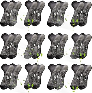 Dadop 12 Pair Tourmaline Slimming Health Sock for Summer, Tourmaline Acupressure Self-Heating Shaping Sock for Spring