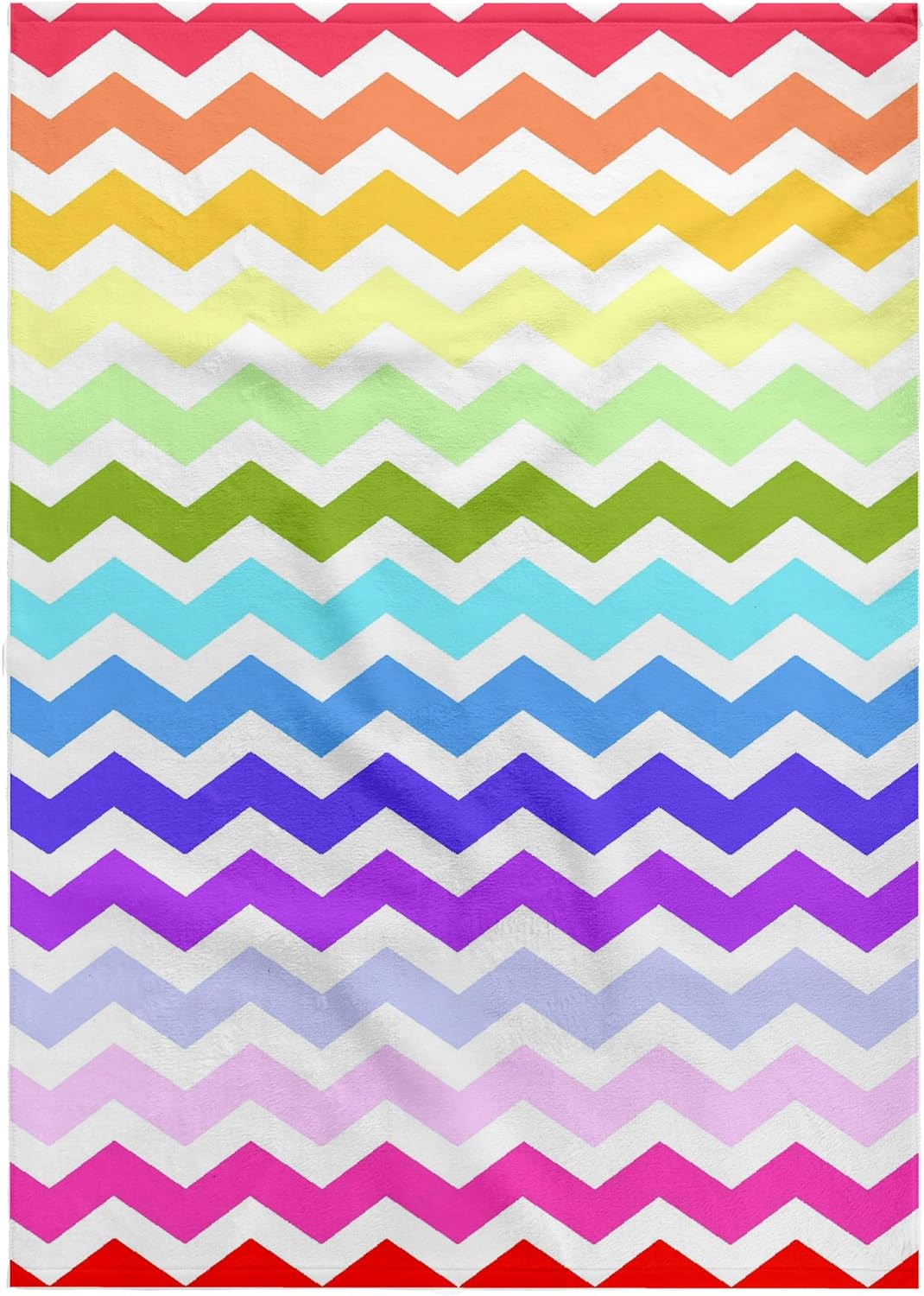3dRose Bright Colorful Rainbow Chevron Zig Zag Stripes aka Multicolored 22x30 Bath Hand Pool Towel
