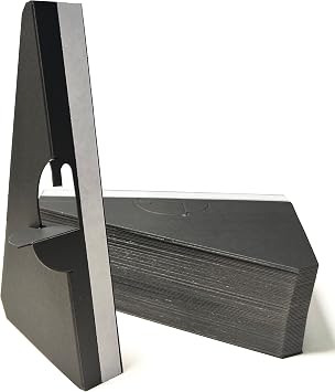 60 Pack 5 Inch Self Stick Cardboard Easel Backs | Black Paper Display with Self-stick; Cardboard Easel Stand and Art Easel Stand, Use for Photos, Signs, Crafts