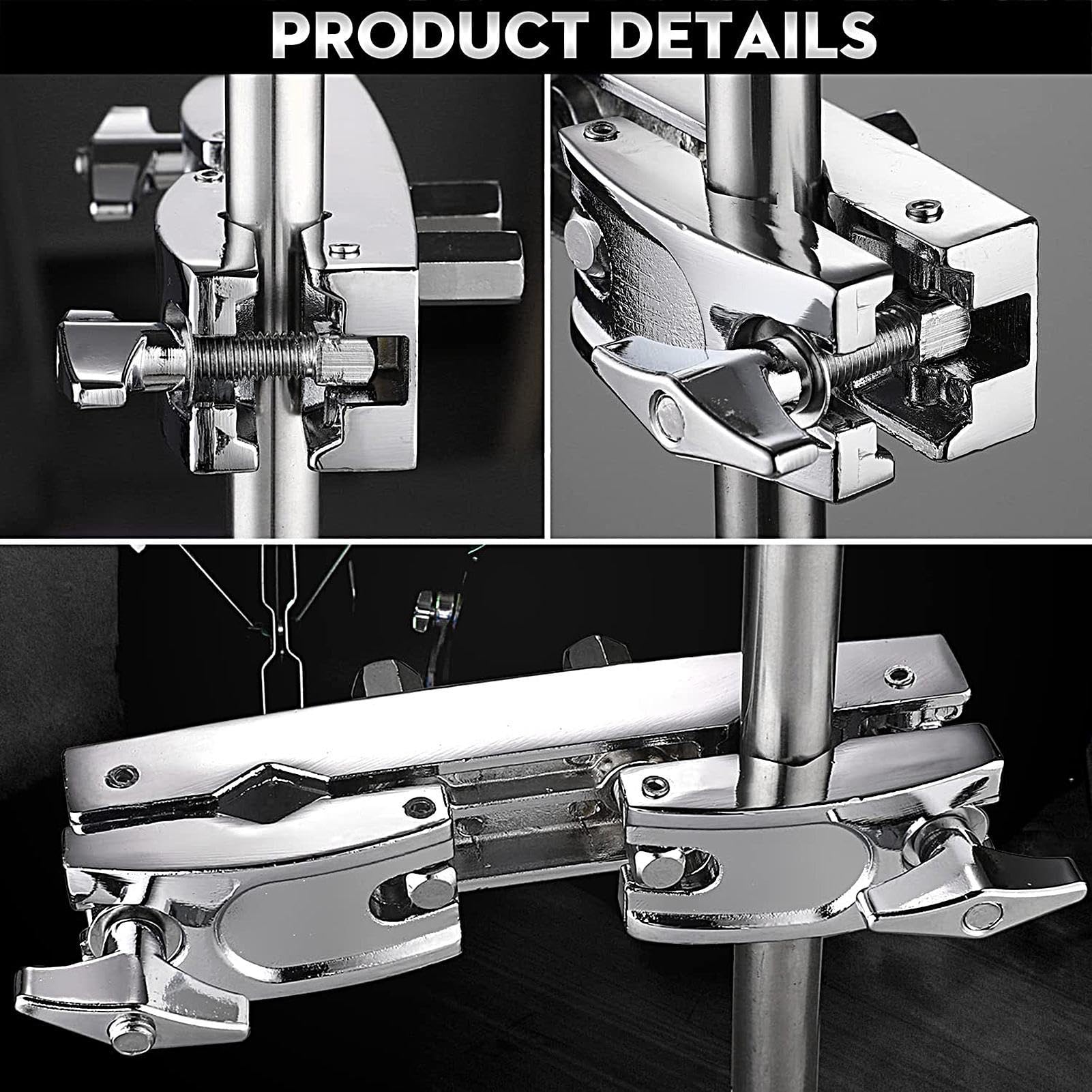 Drum Beckenständer | Schnellspanner Beckenständer Drum Bracket - Legierung Multiclamp Stand Rack, Tom Mount Holder, Drum Hardware Connecting Clamp, Drum Accessories Zorq