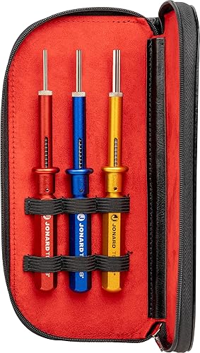 Jonard Tools KR-260 Kit de herramientas de extracción de 3 piezas con estuche de cuero