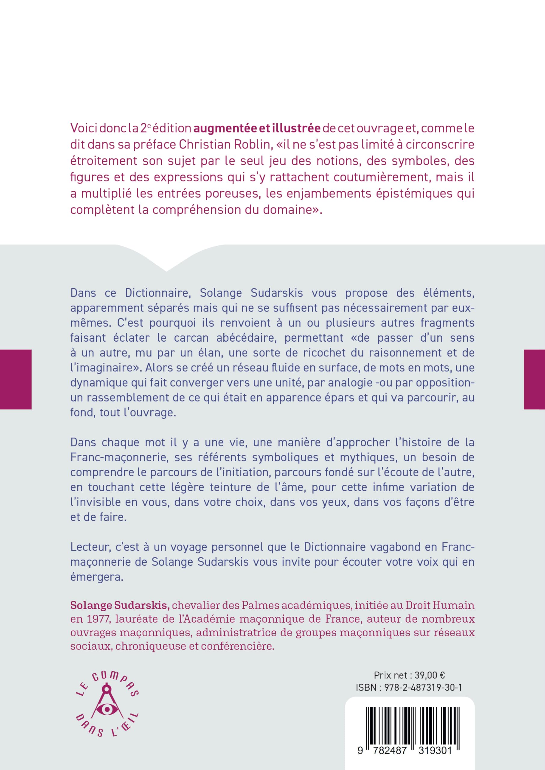 Dictionnaire vagabond en Franc-maçonnerie: Pour ouvrir des chemins cognitifs avec l'infini sourire de l'onde initiatique