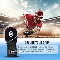 Vista 5 de Sports Unlimited Guante deslizante de béisbol para jóvenes/adultos, mano derecha o izquierda para béisbol y sóftbol