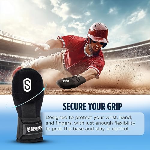 Miniatura 5 de Sports Unlimited Guante deslizante de béisbol para jóvenesadultos, mano derecha o izquierda para béisbol y sóftbol