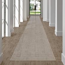 SALLOUS Plastic Runner Mat for Hallway, 2 x 10 Runner Rug for Carpet, Waterproof Vinyl Floor Mat for Carpeted Floors, Slip Resistant Runner Rug with Grips, Carpet Protector for Home Clear