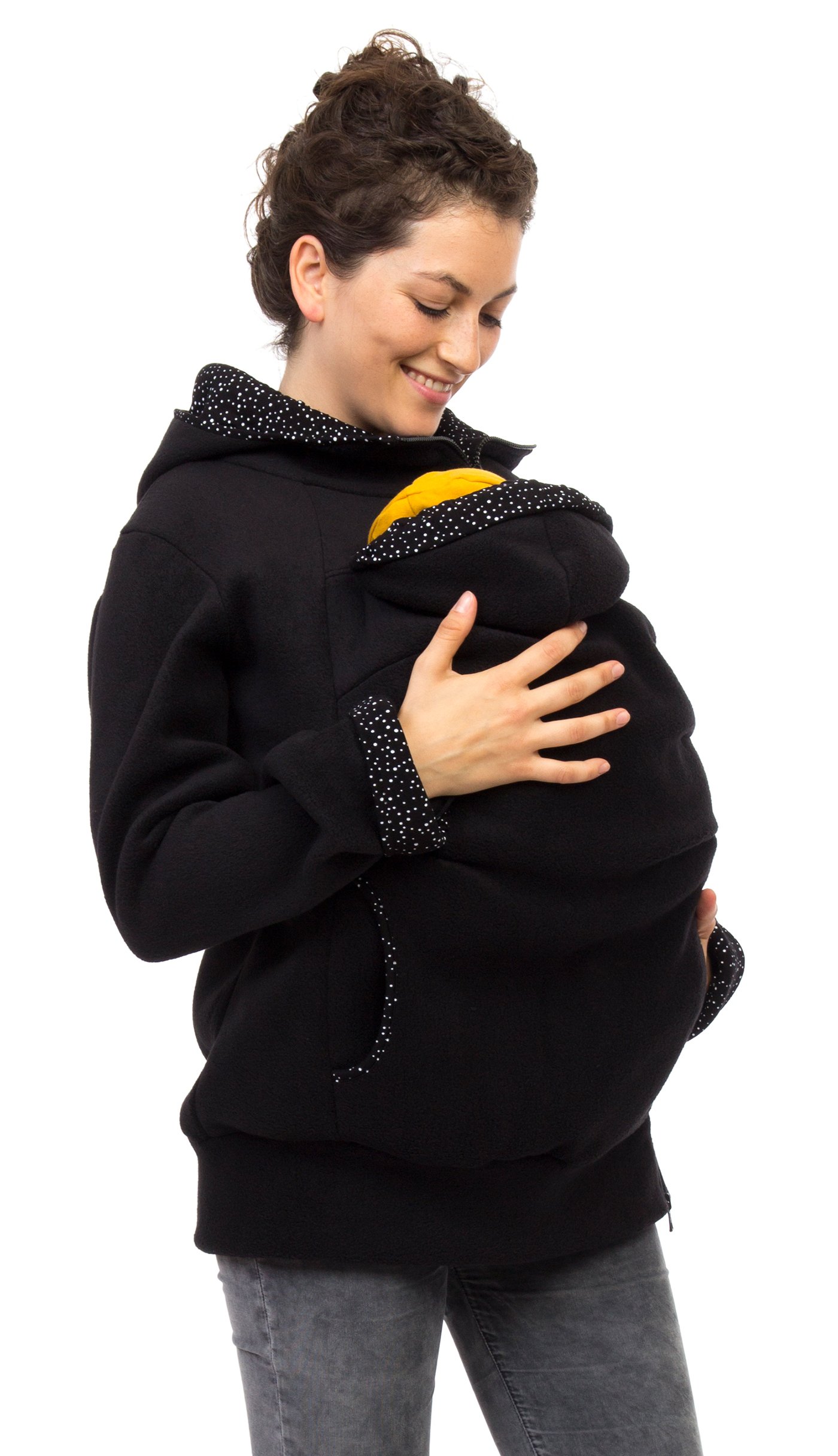 Viva la Mama Kängurujacke, Tragejacke für Baby aus Fleece - AHOI