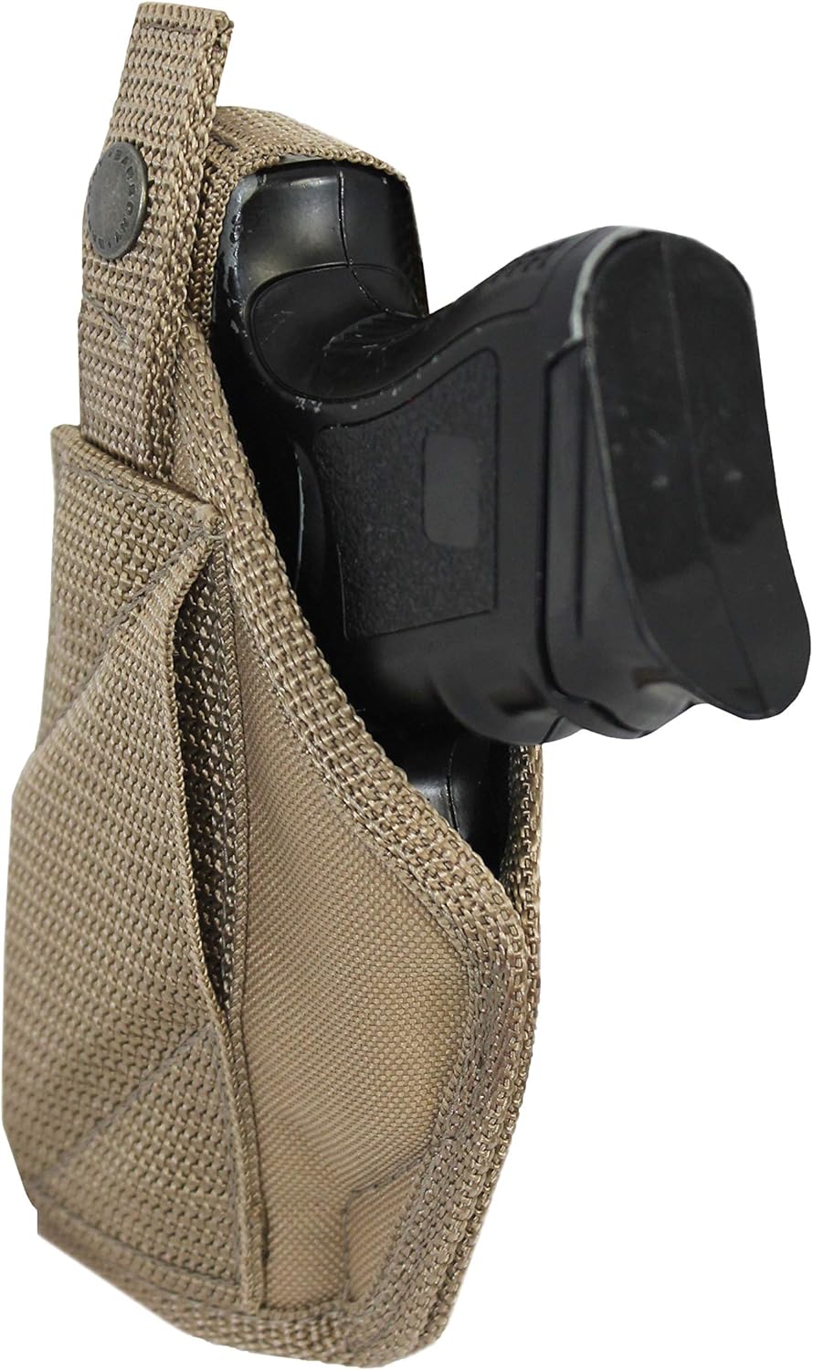 New Barsony Desert Sand Cross Draw Holster for Compact Sub-Compact 9mm .40 .45 Pistols