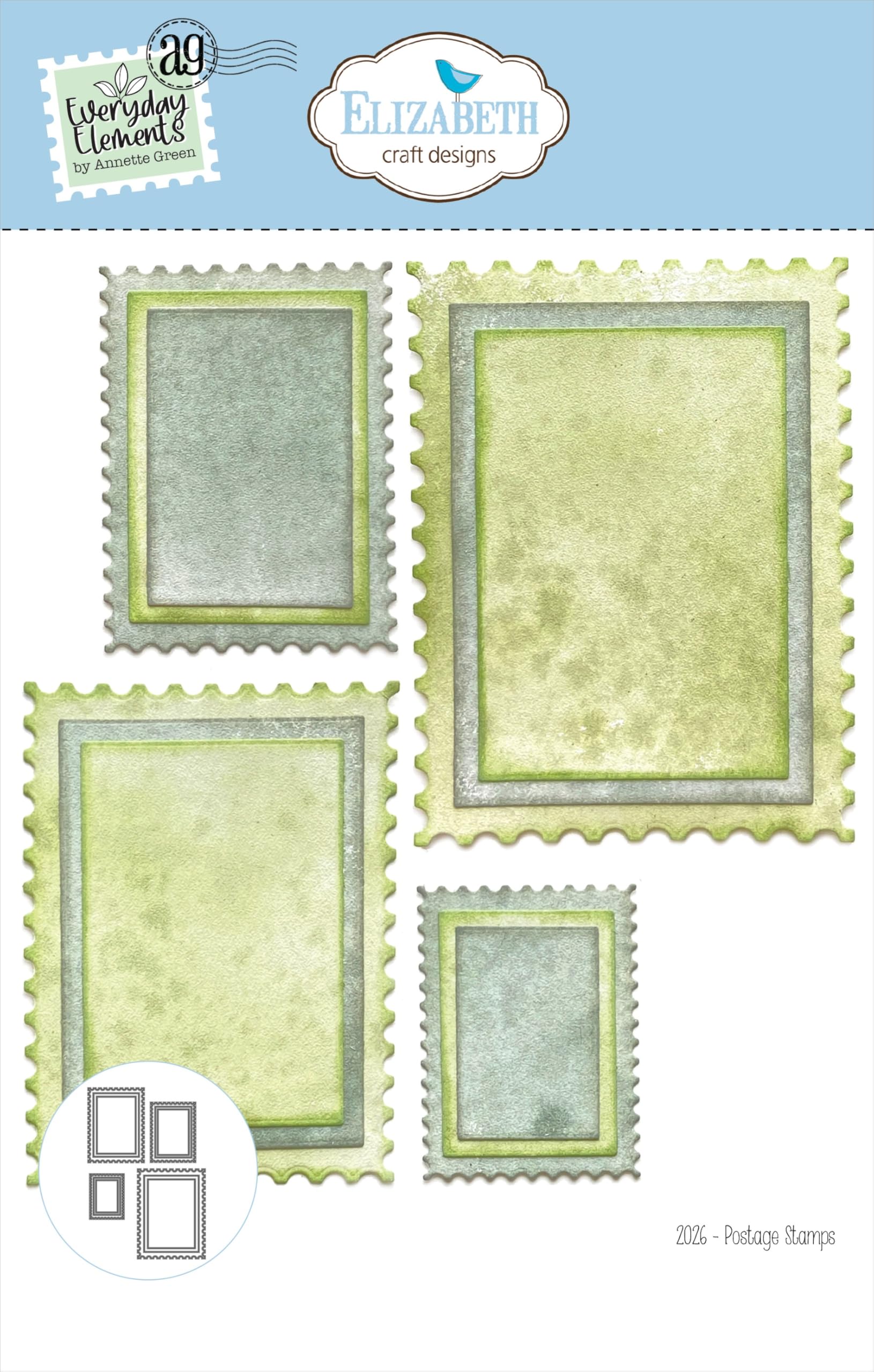 Elizabeth Craft Metal Die-Postage Stamps