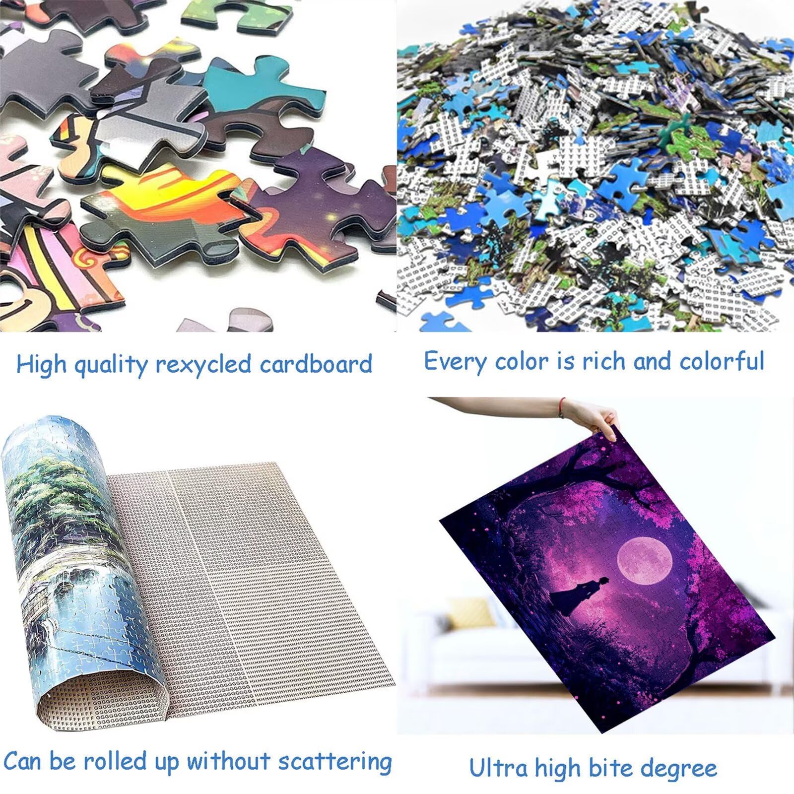 Puzzle 4000 elementów leśnych puzzle dla dorosłych kobiet 141 x 87 cm unikalne rzemiosło klasyczne 3D drewniana układanka do rodzinnych gier aktywnych, układanka do samodzielnego wykonania nawet do