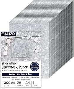 Glitter Cardstock, 250 GSM,30 Sheets, Glitter Paper For Crafts, 30 - View #11