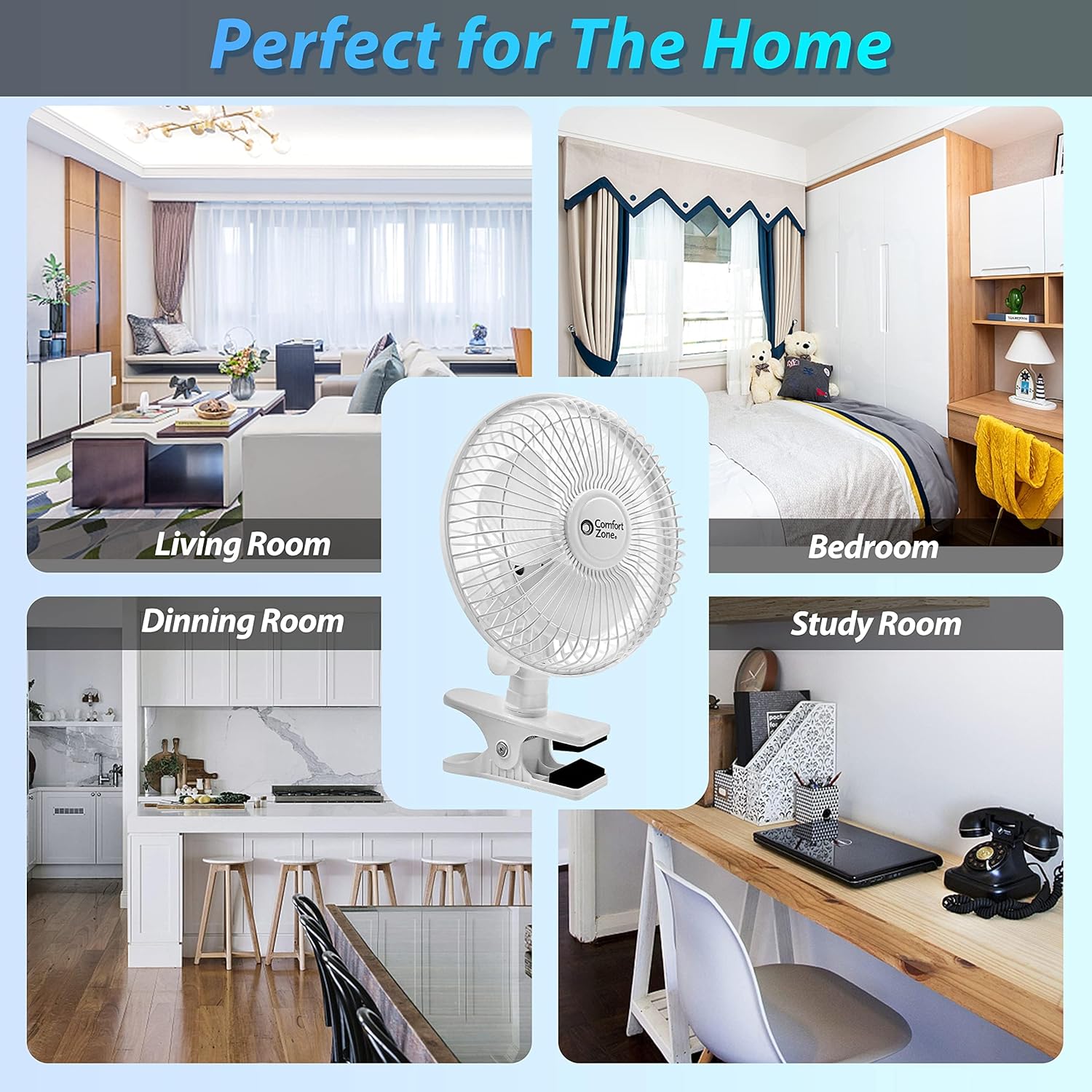 "Comfort Zone CZ6C Clip-on Fan" - Image 18