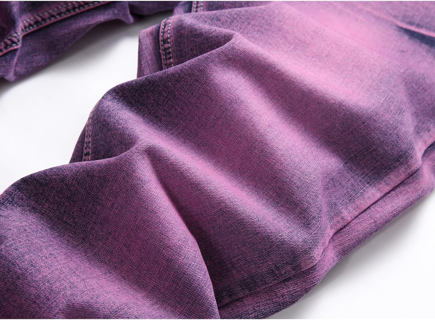 Men's Slim Fit Stretch Jean Blue Or Black Comfortable Soft Ripped Pants Demin - Image 4