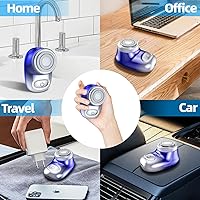 Vista 7 de Mini afeitadora eléctrica, afeitadora eléctrica de tamaño de bolsillo para hombres y mujeres, recargable, fácil de usar con un botón, portátil