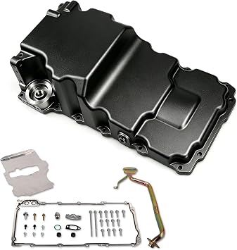 302-3 LS Swap Retrofit Oil Pan Kit for GM LS Engines Black | Compatible with GM LS1 LS2 LS3 Chevy A/F/G-Body 1955-87 4.8L 5.3L 5.7L 6.0L 6.2L V8 Engine