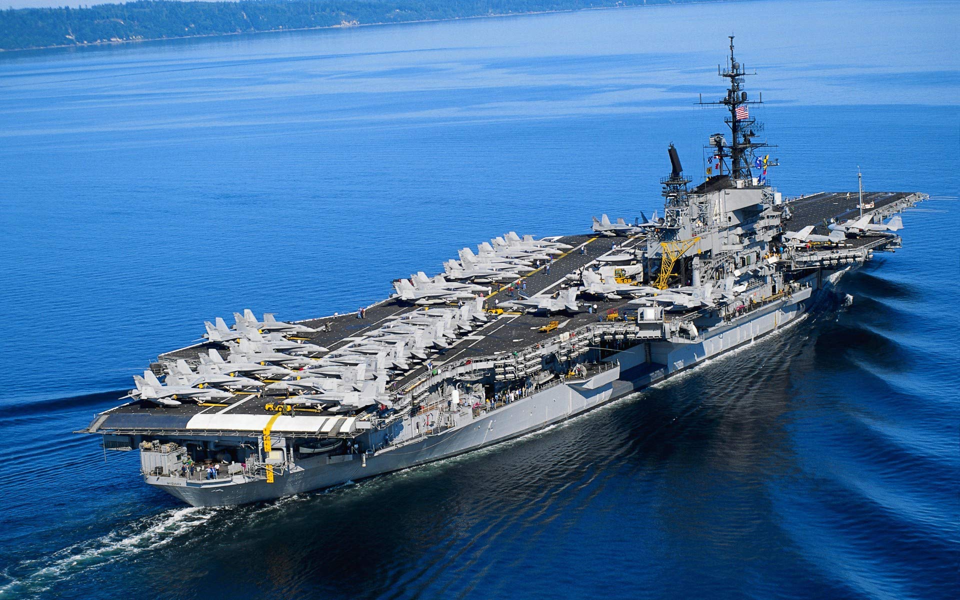 Amazon.com: Home Comforts Military USS Midway (CV-41) Warships