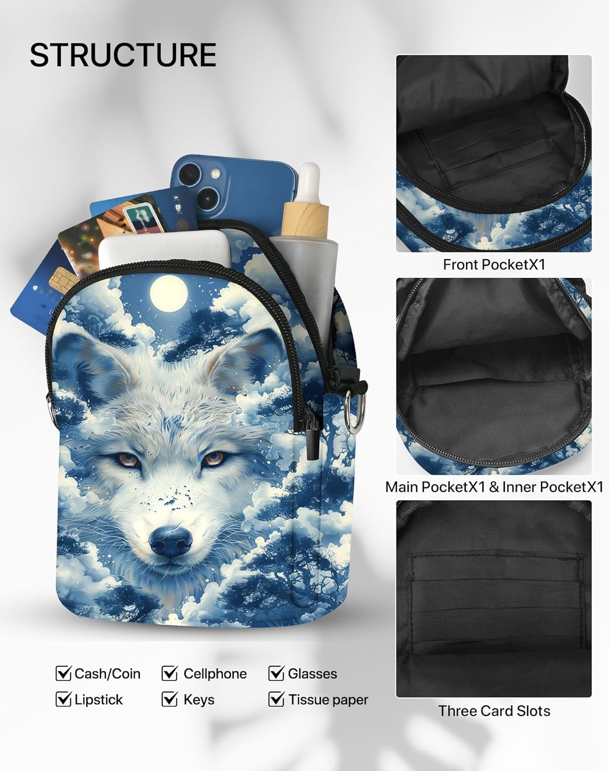 Small Crossbody Bags for Women Casual Cell Phone Purse Lightweight Crossbody Purses Fashion with Adjustable Strap - Image 4