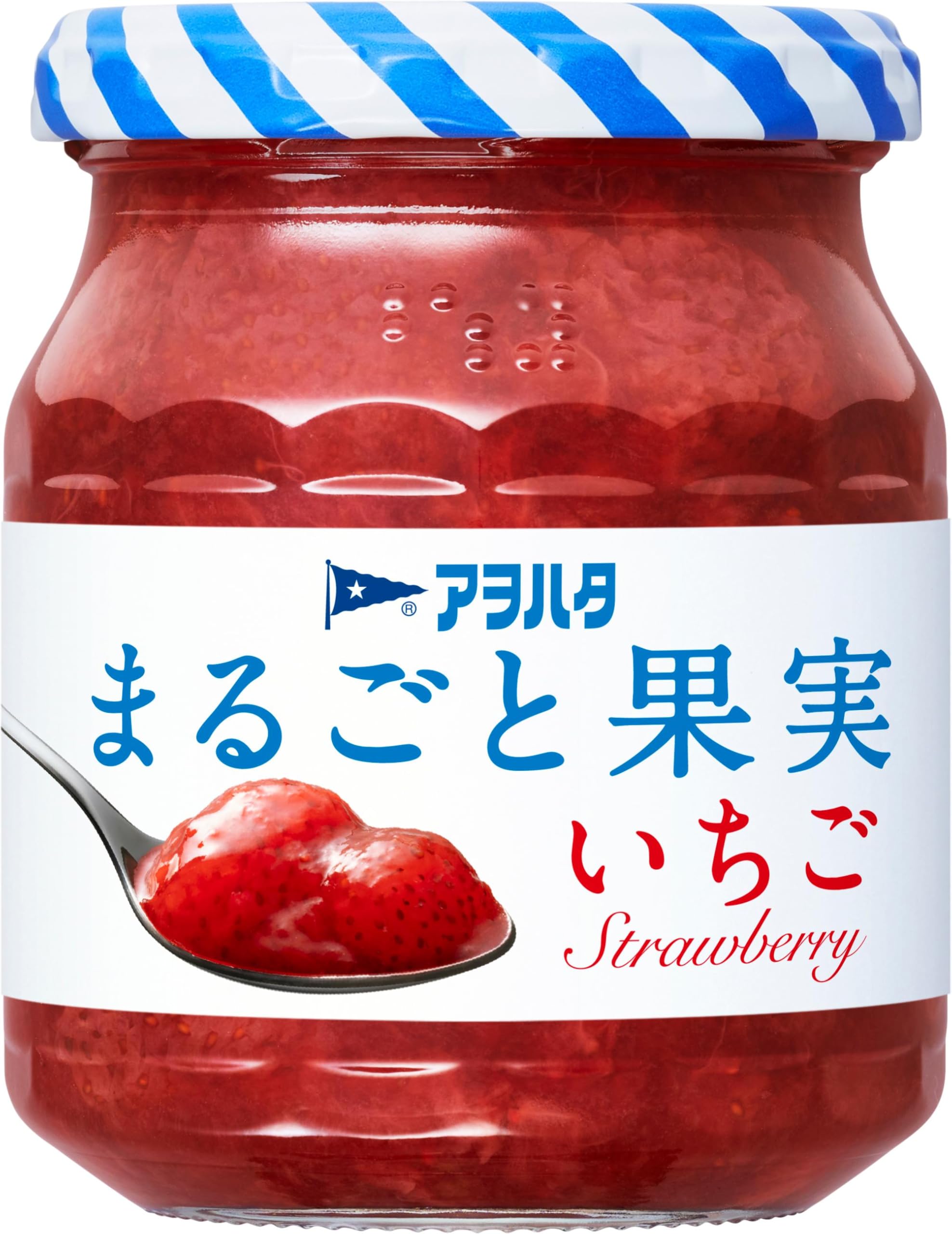 アヲハタ まるごと果実 いちご255g ×3個 ジャム オールフルーツ 砂糖不使…