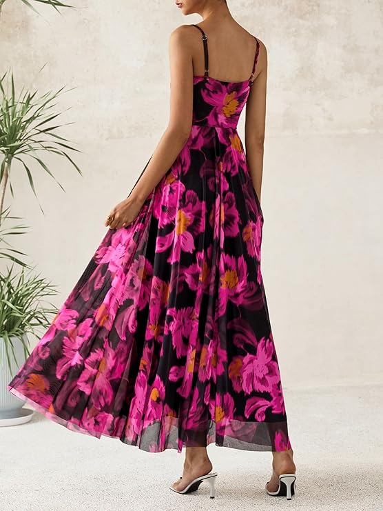 BTFBM Women Summer Floral Maxi Dress Image 3