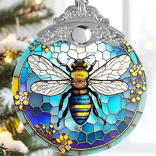 Decoraciones navideñas de abejas  Adorno colgante de abeja de Jocidea  Árbol de Navidad de abeja  Decoración de Navidad de abeja  Regalo de Navidad