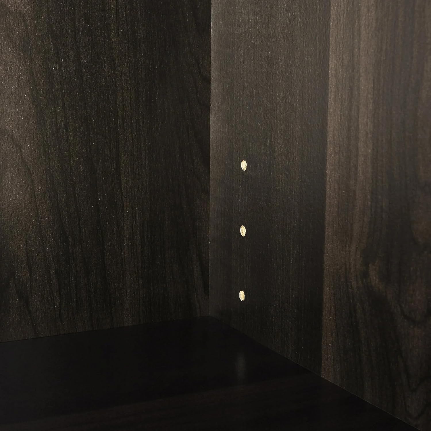 3-Shelf Framed Bookcase with Adjustable Shelves, Espresso, Manufactured Wood, 24.41x11.65x31.65 Inch, Closed-Back Design