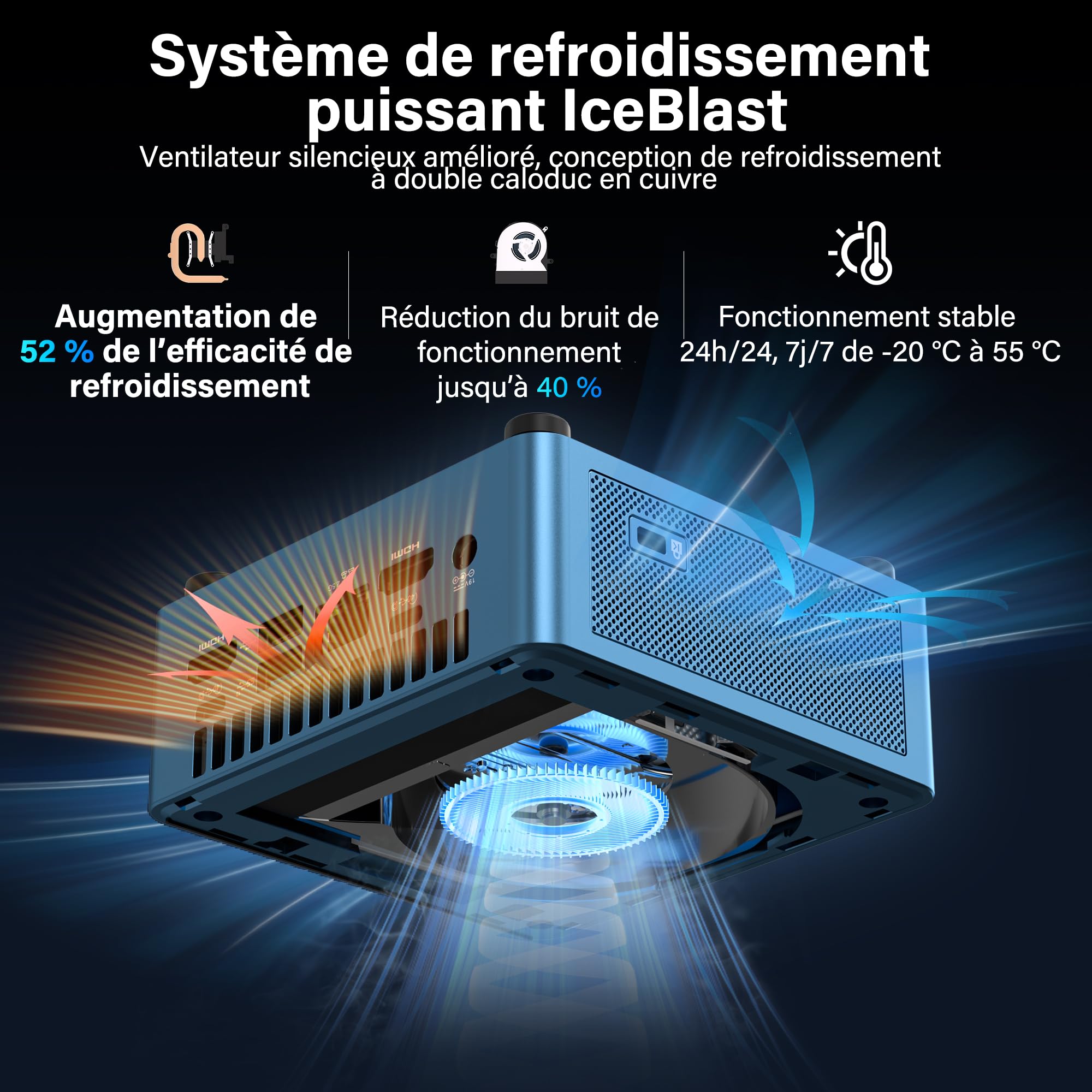 GEEKOM IT12 Mini PC Nouveauté 2026 avec Intel i5-12450H, 16 Go RAM 512 Go SSD (Évolutif), Windows 11 Pro, 8K Quad-Display, 2xUSB4, Lecteur SD, 2.5G LAN, Mini Ordinateur de Bureau -Maison/Professionnel