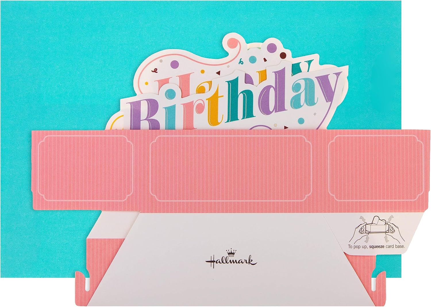 Hallmark Paper Wonder Birthday Card - 3D Pop-Up Colourful Banner Design