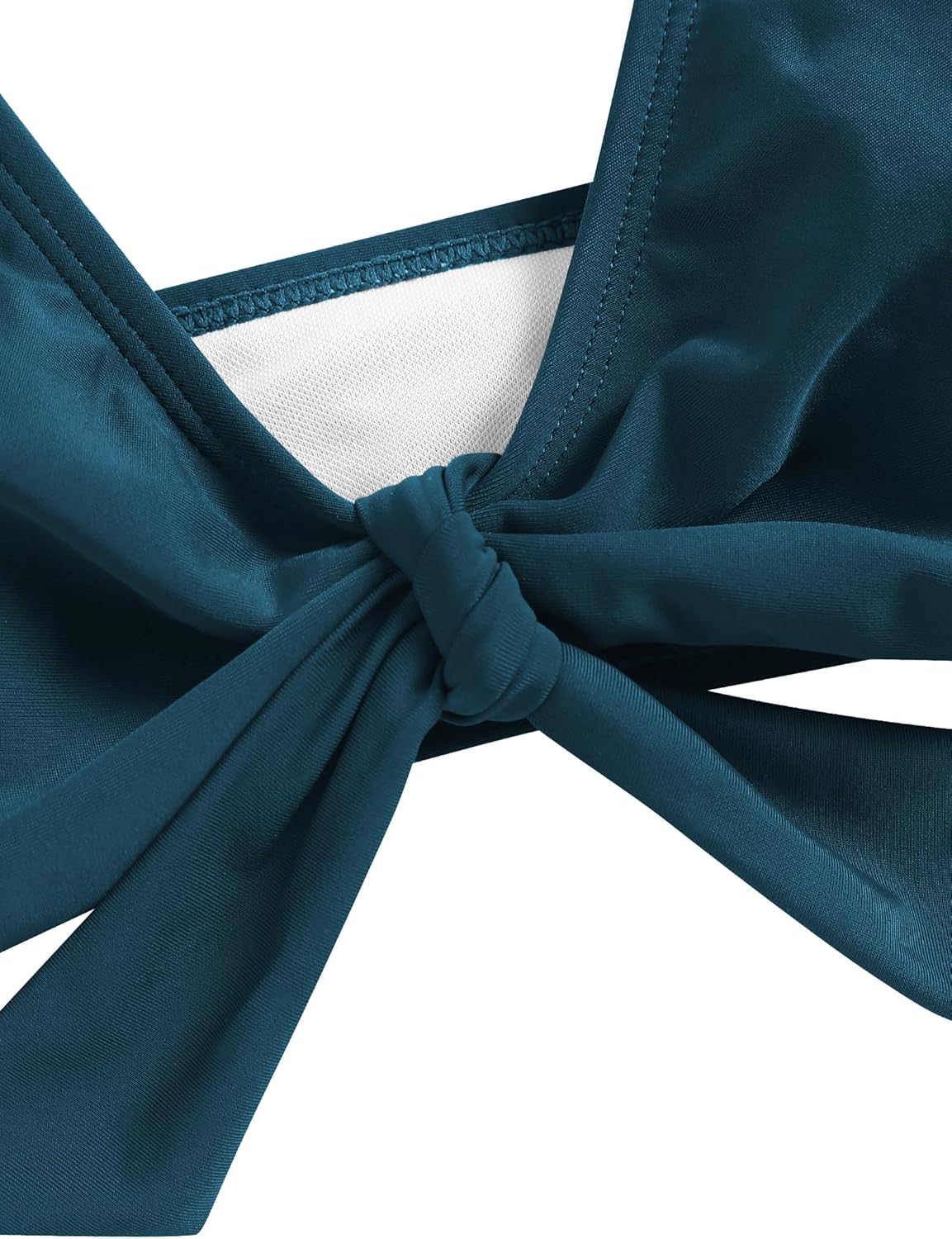 ZAFUL High Waisted Bikini Sets for Women Tummy Control Swimsuits Tie Knot High Rise 2025 Two Piece Bathing Suits - Image 6