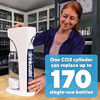 Vista 3 de Drinkmate Cilindros de Carbonatación de Intercambio de CO2 Roscados de 60L con Caja de Intercambio de Recarga, Compatible con SodaStream (Roscado)