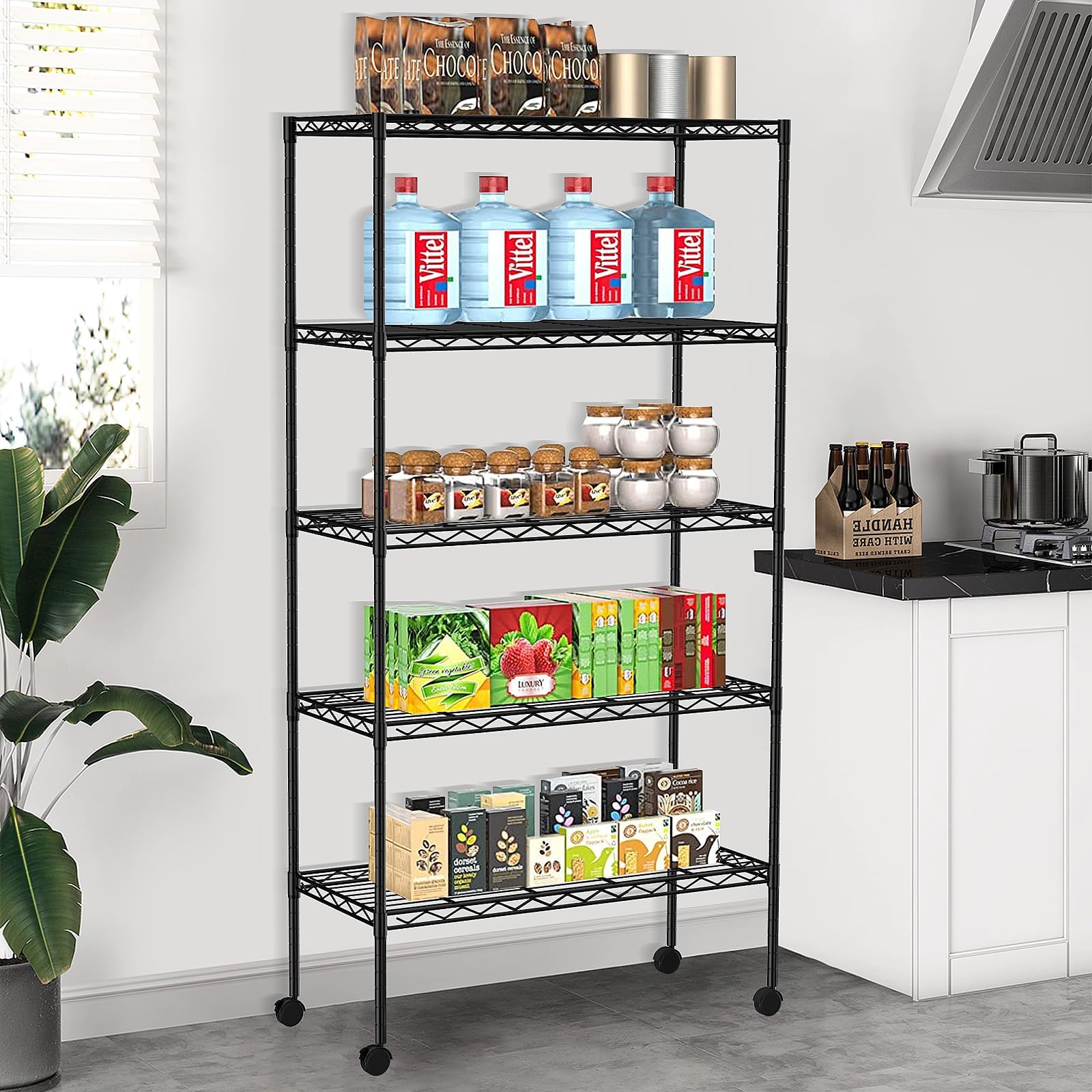 YYkokocat 5-Tier Wire Shelves 61