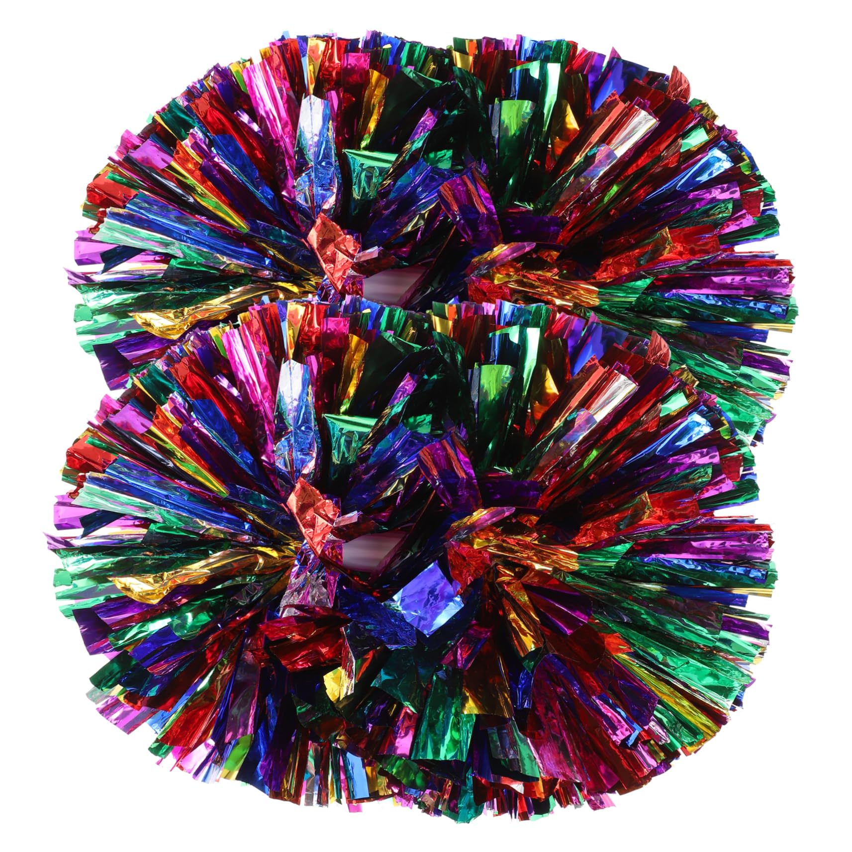POPETPOP Gymnastics Cheer Props 2pcs Handheld Pom Poms Bright Attractive Event Supplies