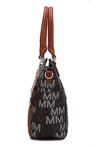 Miniatura 5 de MKF - Bolsa de mano para mujer Bolsa de cuero sintético con asa superior bolso para mujeres Jeneece Beige, Jeneece Black, Jeneece Brown, Jeneece