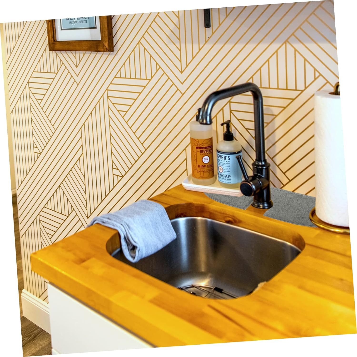 Bath Mats for Bathroom Kitchen Faucet Absorbent Mats Sponge Drip Protector Tap Drying Splashes Dish