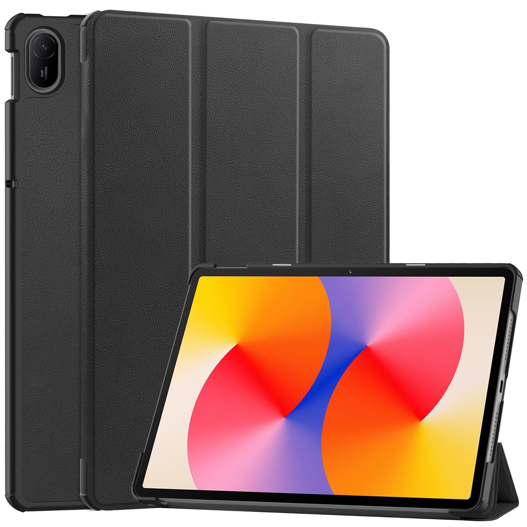 Per Huawei Matepad 11 2021 Custodia In Pelle Flip Orizzontale In Tpu Trasparente A Tre Volte Con Slot A Penna E Porta A Tre Volte E Funzione Di Sonno Wake Up Blu