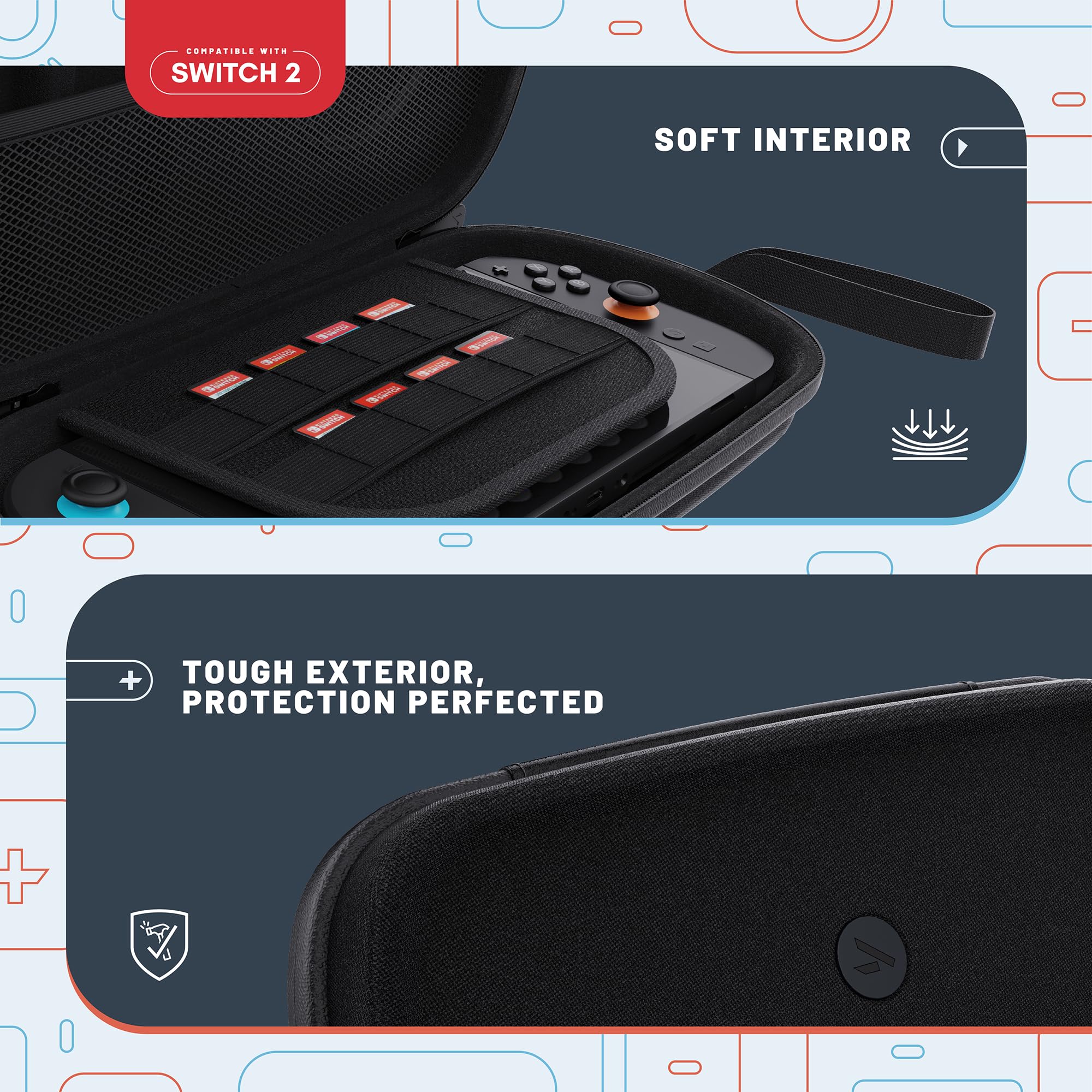 Amazon.com: 4Gamers Premium Travel Case Compatible with Switch 2