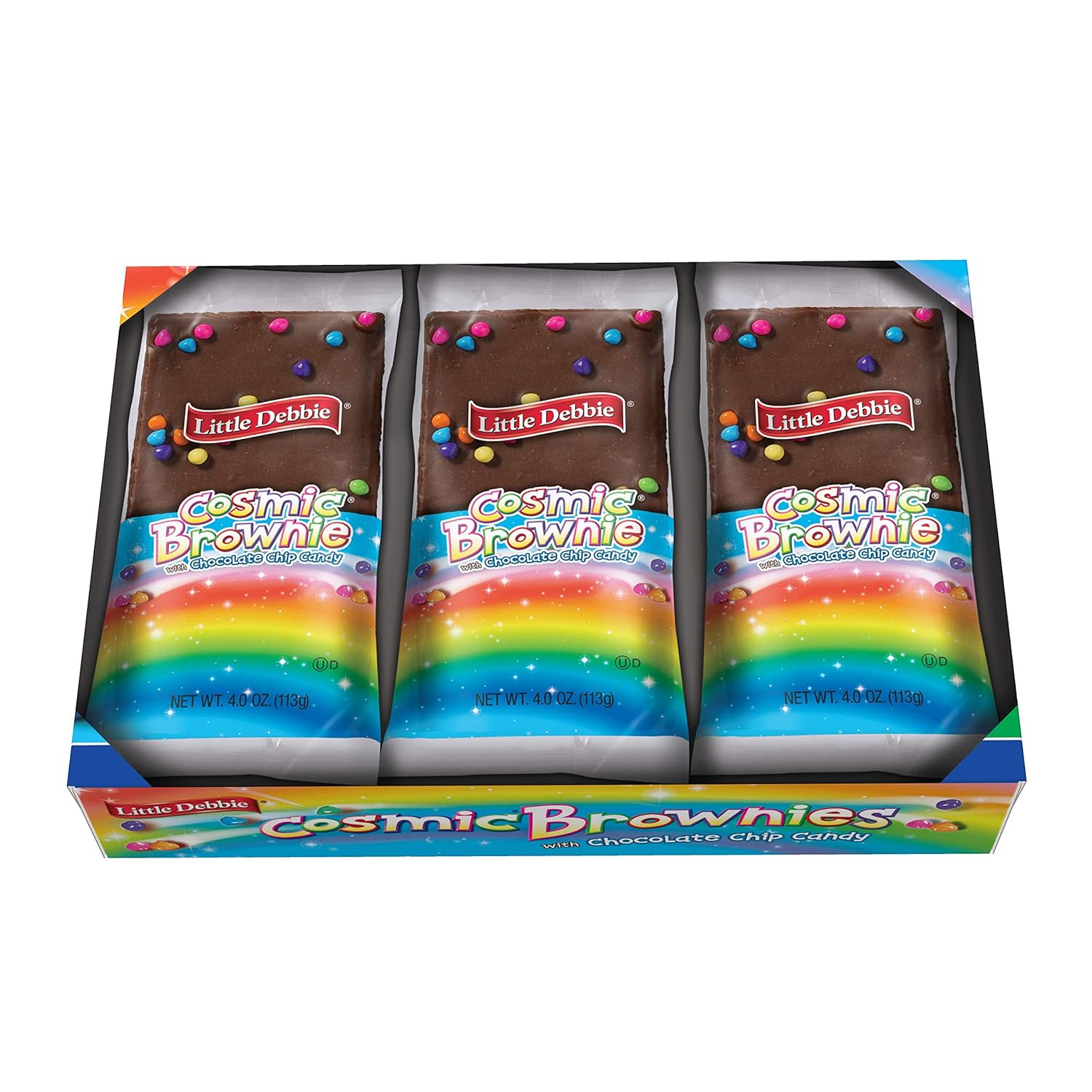 Little Debbie Cosmic Brownie Single-Serve Caddie, Chocolate, 4 Ounce (Pack of 12)