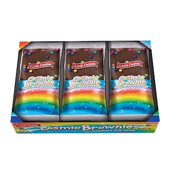 Little Debbie Cosmic Brownie Single-Serve Caddie, Chocolate, 4 Ounce (Pack of 6)