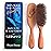100% Pure Calcutta Boar Bristle Hairbrush for Natural Healthy Hair, Stiff Bristle, Made in Germany\'s Black Forest