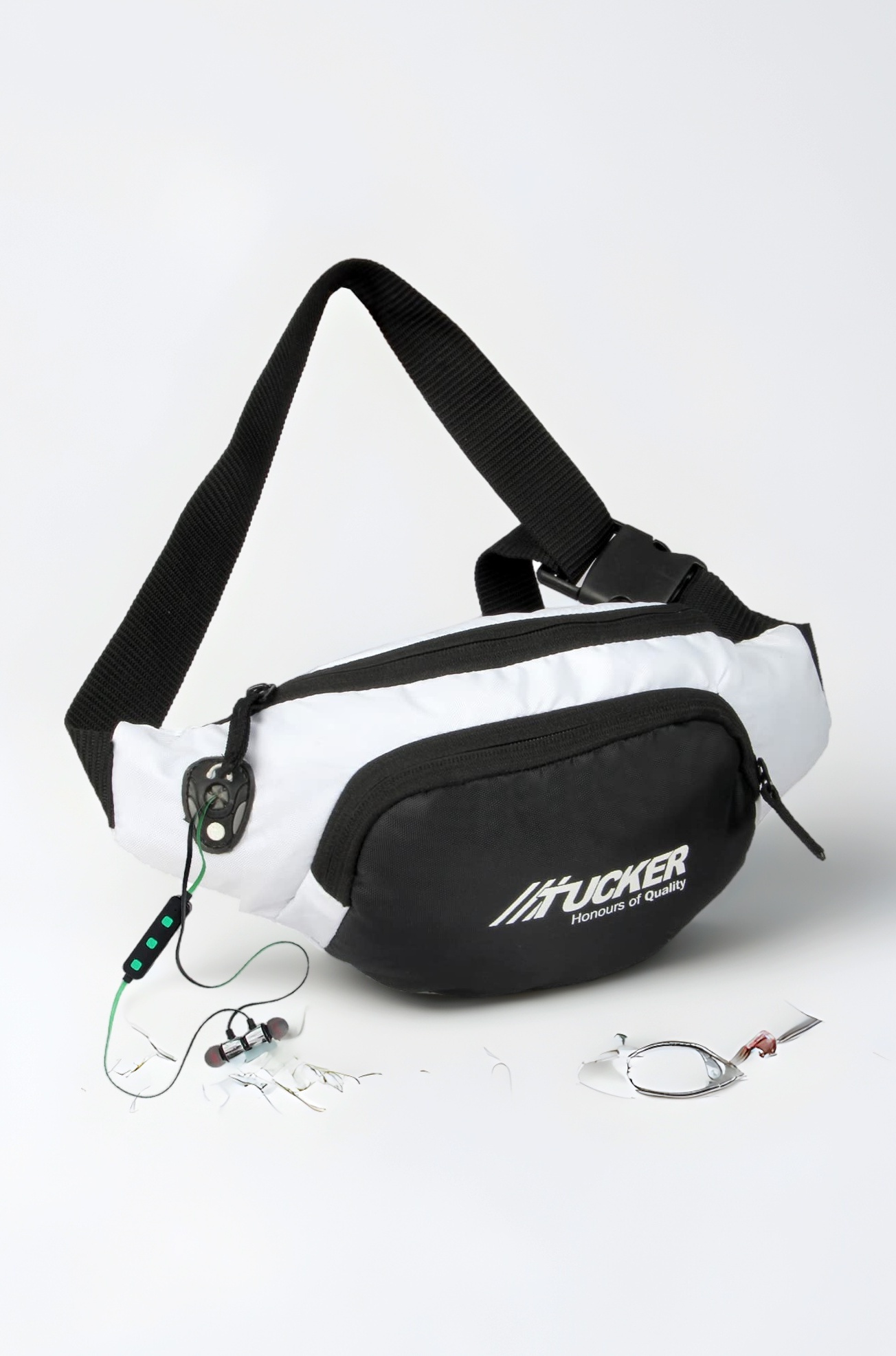 Waist Bag for Women and Men/Fanny Pack with 3-Zipper Pockets Waist Pouch for Hiking, Travel, Camping, Running, Sports Outdoors and Adventures Money Phone Belt with Adjustable Strap