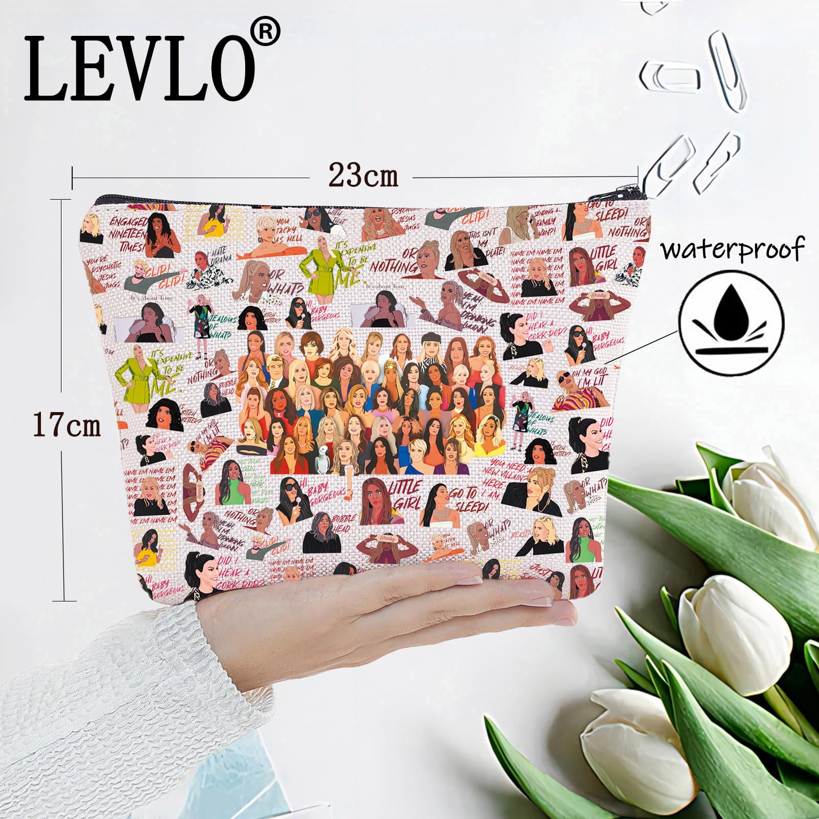 LEVLO Funny Housewives TV Show Tote Bag - Dorinda Medley Fans Gift, Shoulder Bag, Merchandise, Housewives Bag - Image 2
