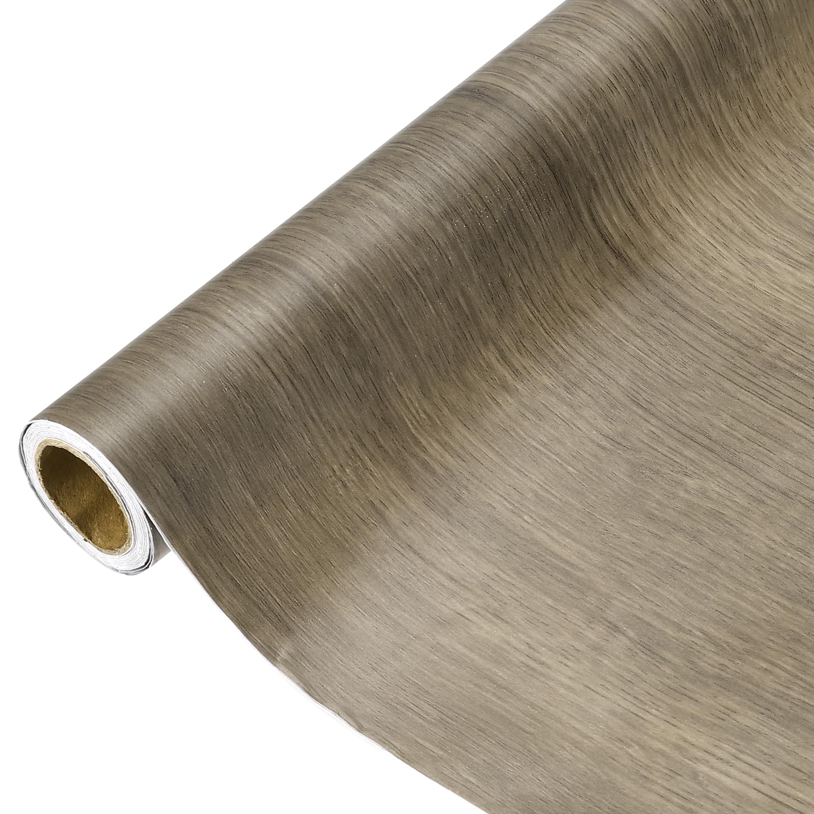 sourcing map Wood Grain Contact Paper 80 x 300cm Self-Adhesive Wallpaper Waterproof Wood Peel and Stick Countertops for Home Kitchen Countertop Cabinet Bathroom, Grey