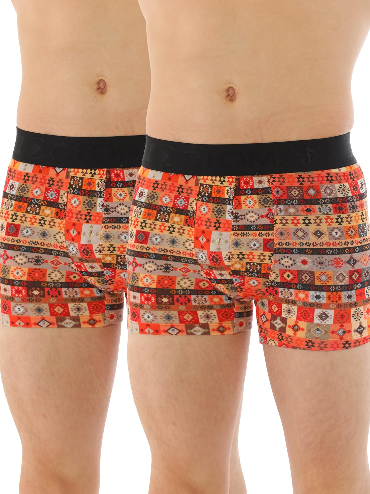 OTOMAN 100% Bamboo Printed Trunks for Men Pack of 1 Natural Bamboo Fibers | Anti-Bacterial | Odour Free