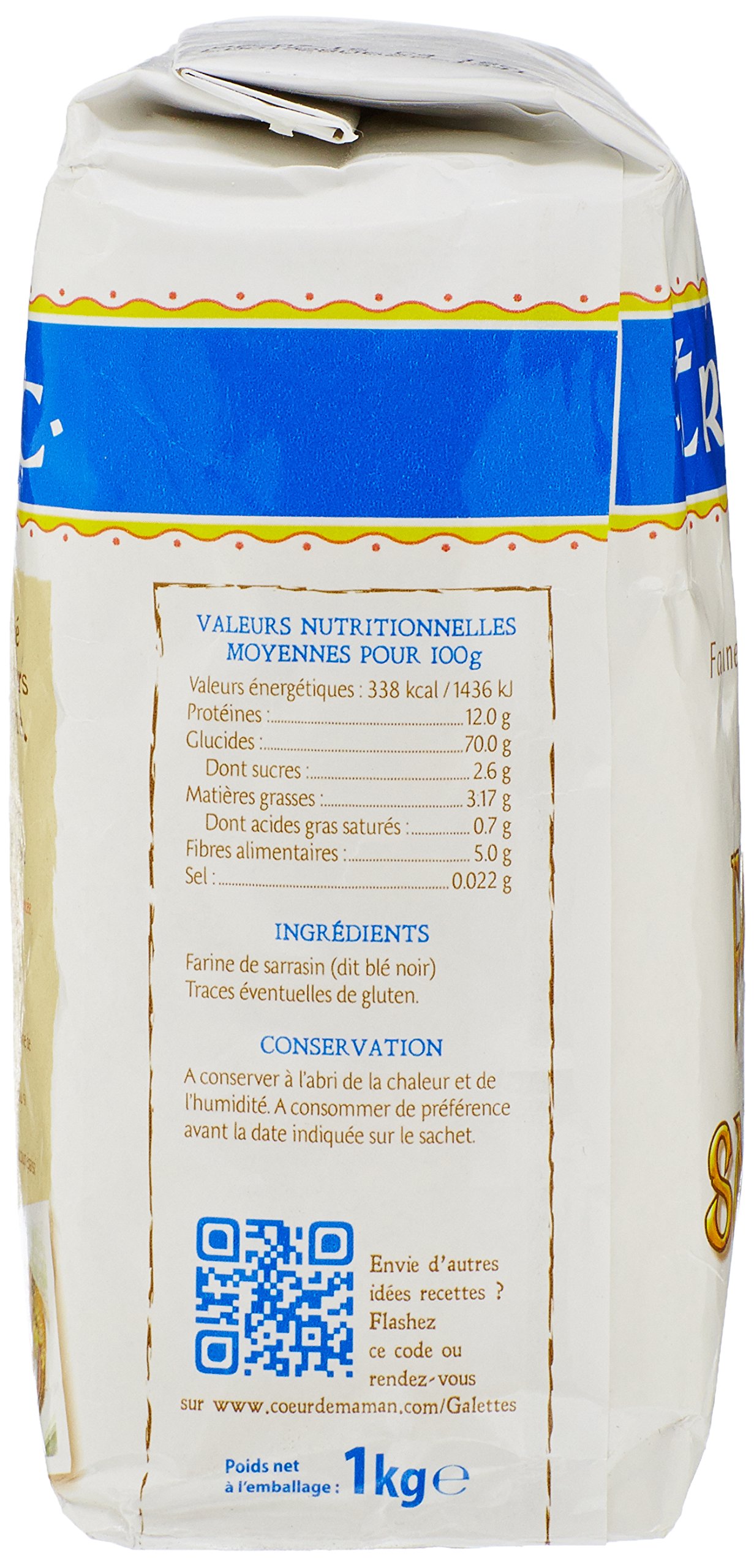 Treblec Harina de trigo sarraceno, 1 kg, 5 piezas