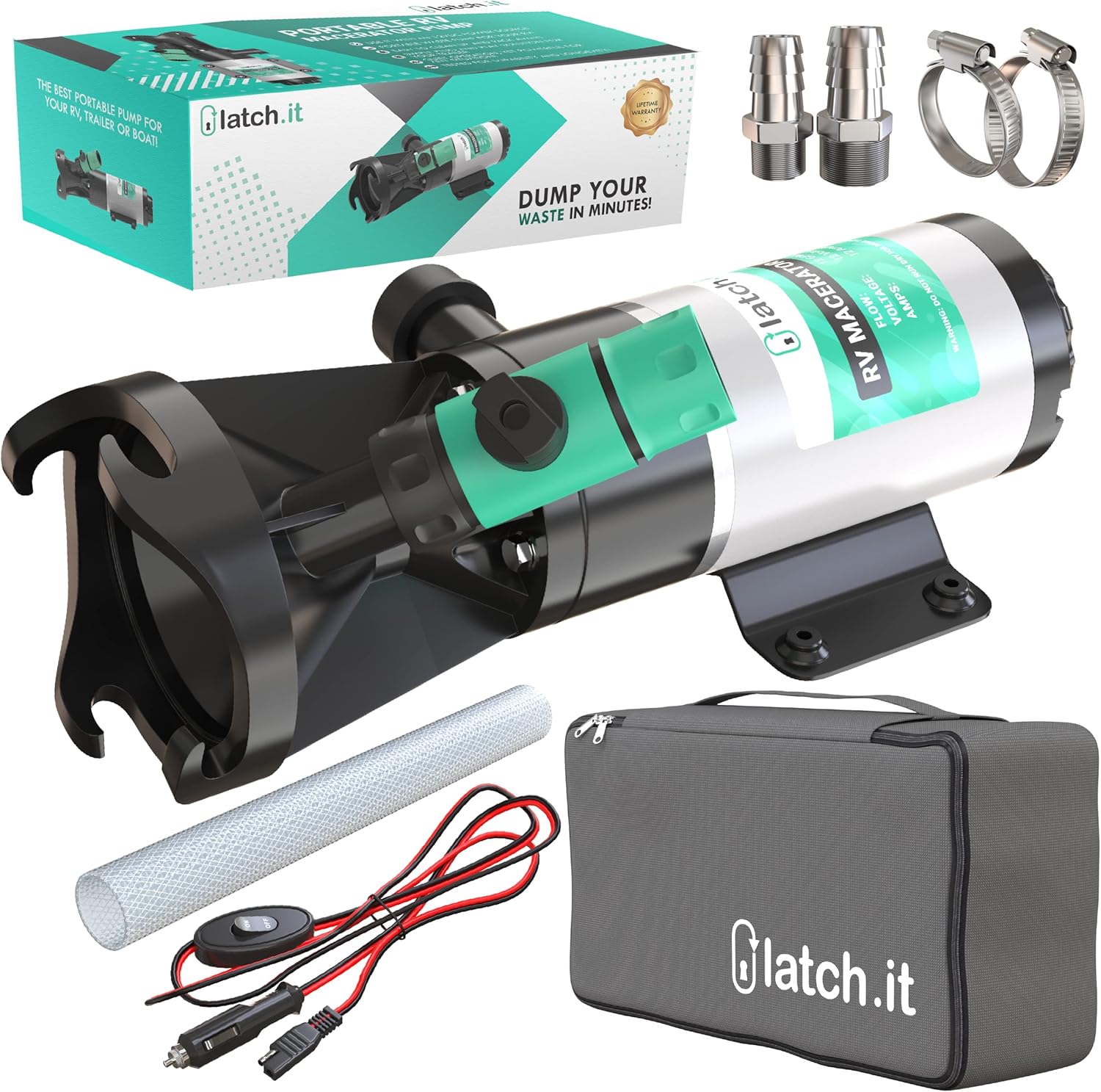 LATCH.IT RV Macerator Pump 12V QuickRelease Kuwait Ubuy